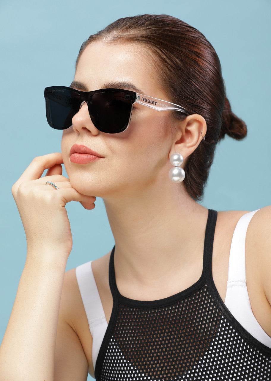 Classic Wayfarer Black Ice Polarized Sunglasses - Mens Attire