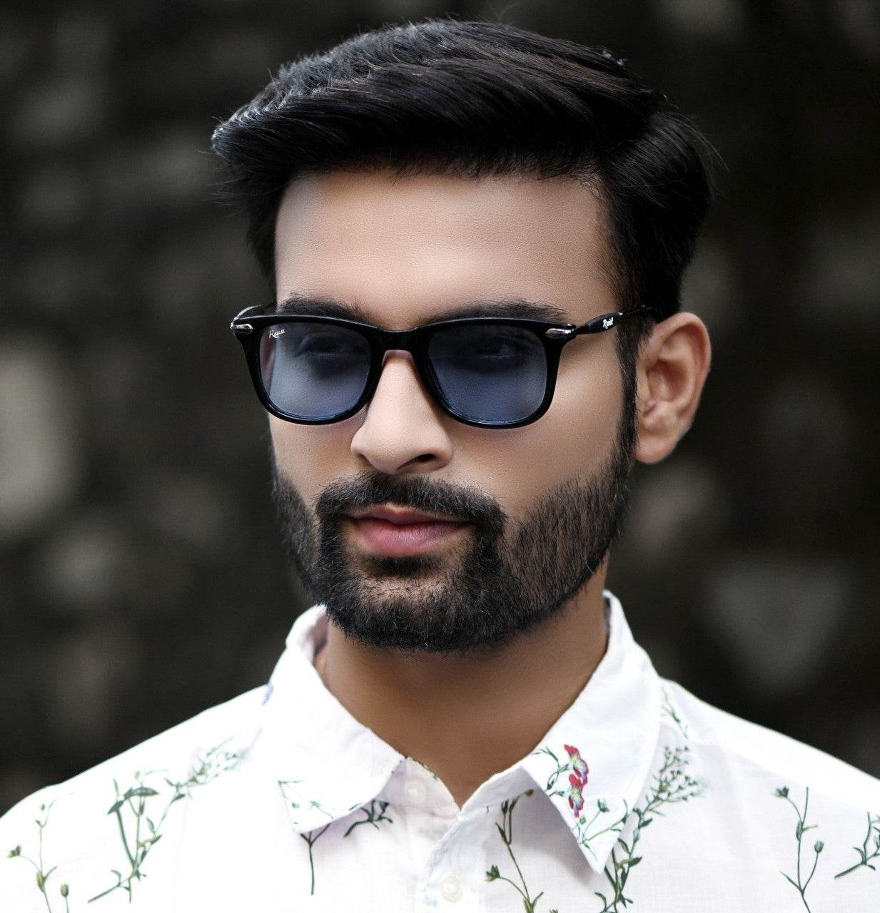 Classic Red and Blue Wayfarer Sunglasses - Mens Attire