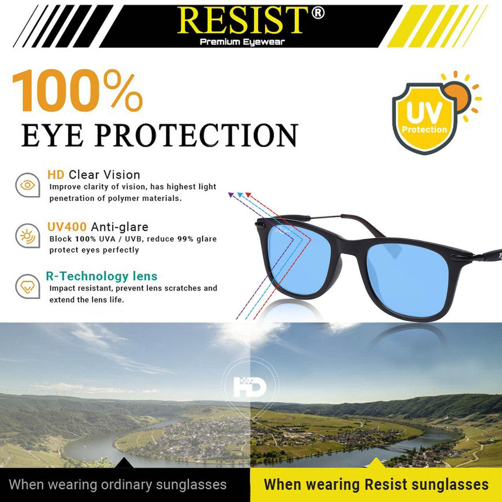 Classic Red and Blue Wayfarer Sunglasses - Mens Attire