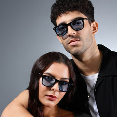 Classic Red and Blue Wayfarer Sunglasses - Mens Attire