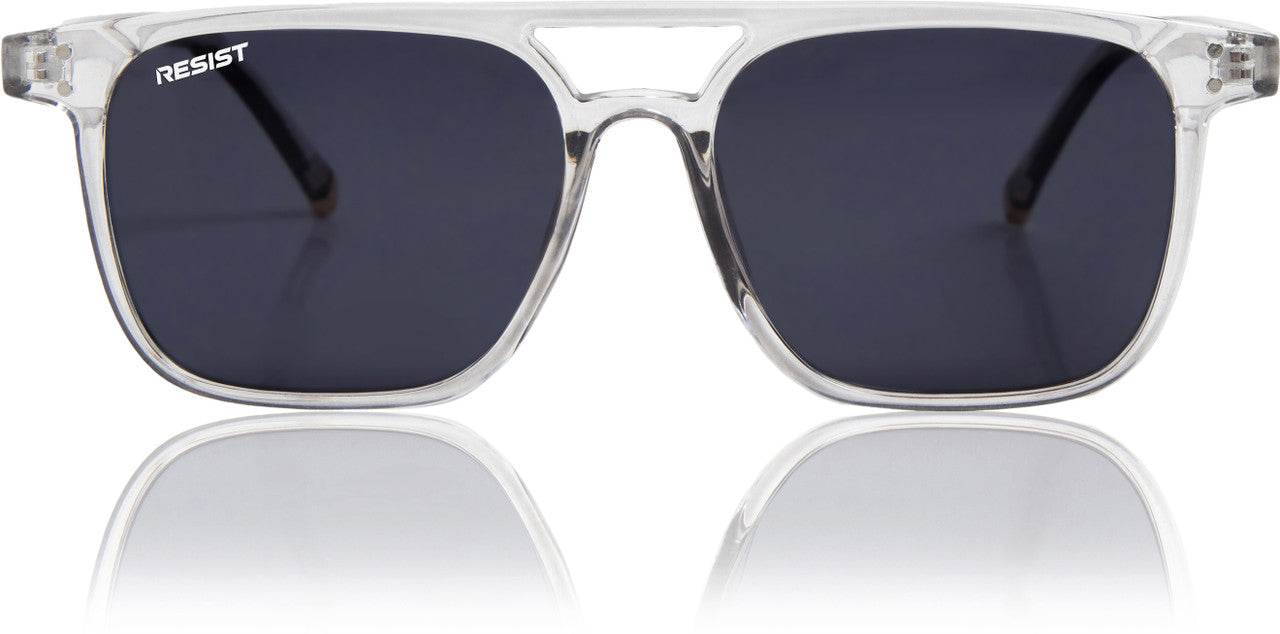 Classic Retro Jasper Grey Square Sunglasses (55 mm) - Mens Attire