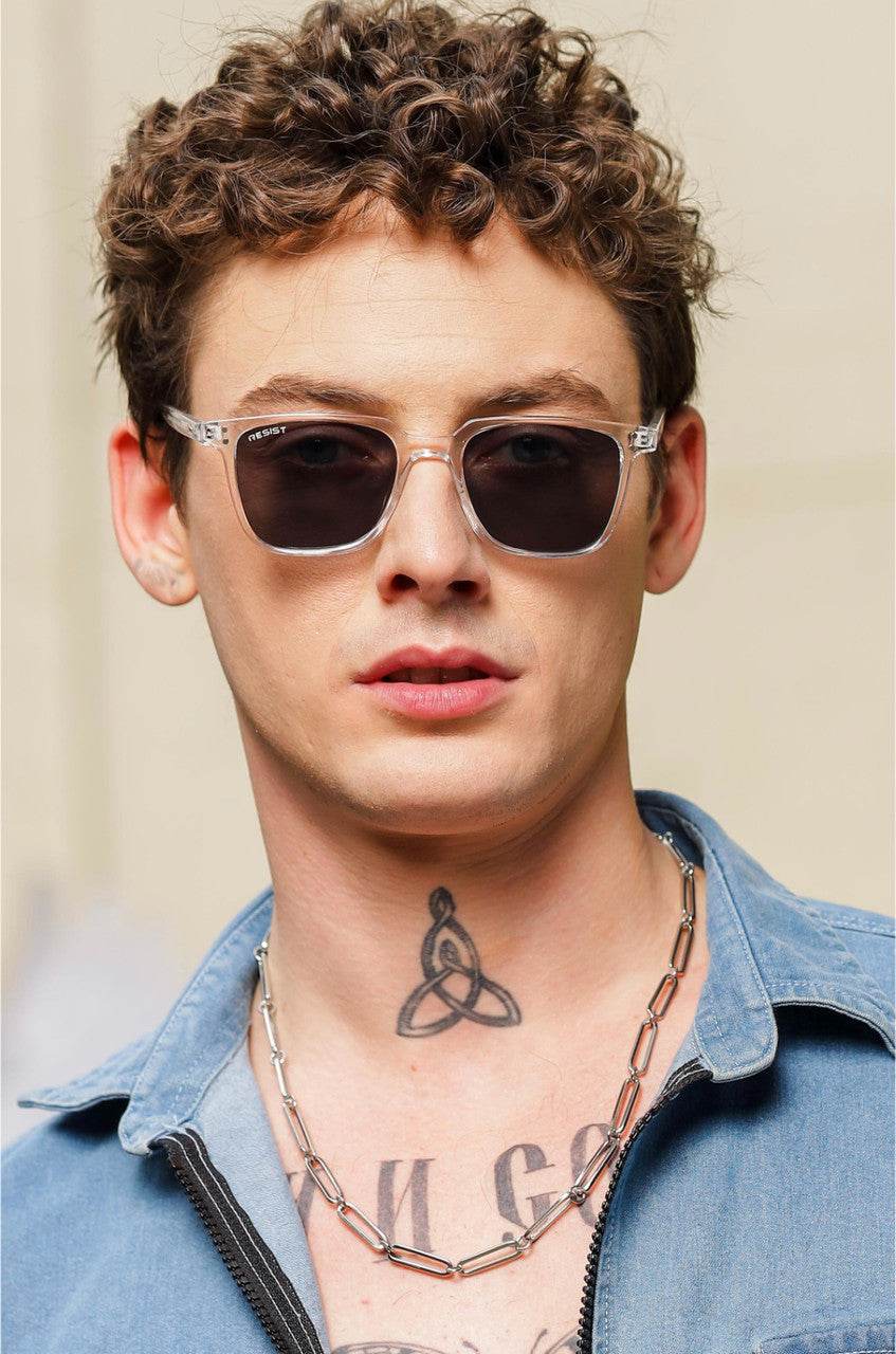 Classic Wayfarer Black Clear Sunglasses (53 mm) - Mens Attire