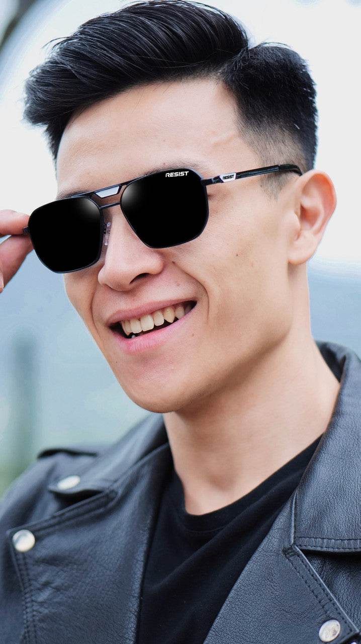 Noah Retro Square Sunglasses – Metal Frame - Mens Attire