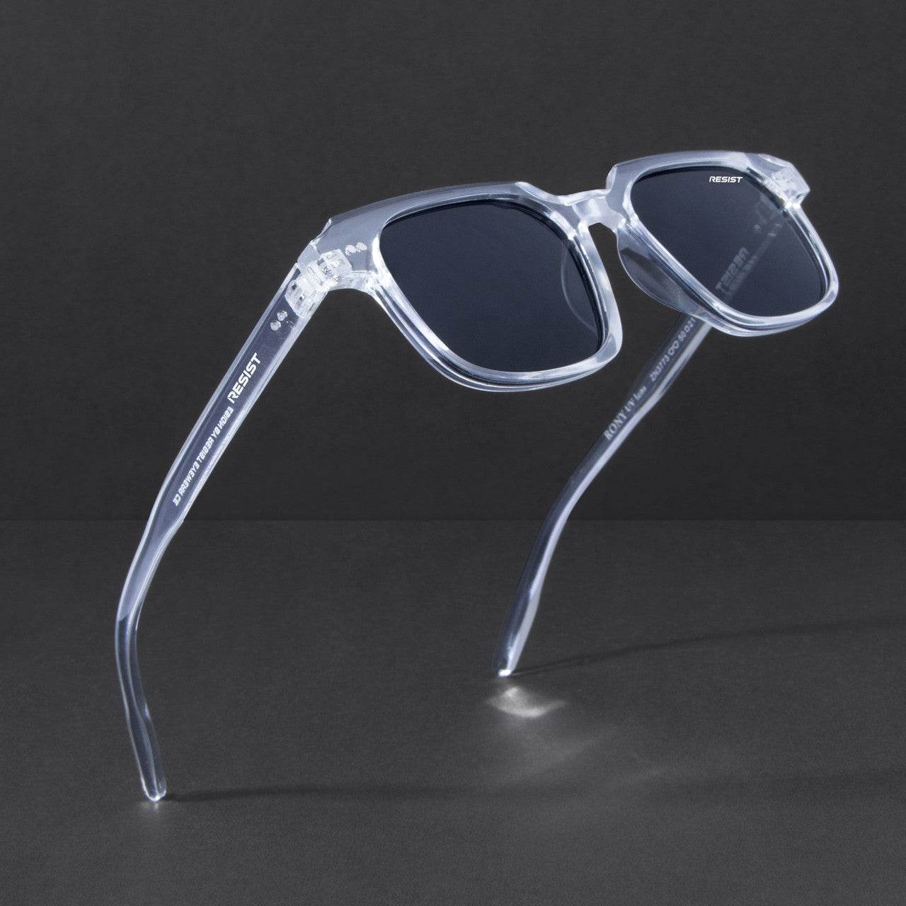 Classic Ocean White Black Wayfarer Sunglasses (50 mm) - Mens Attire