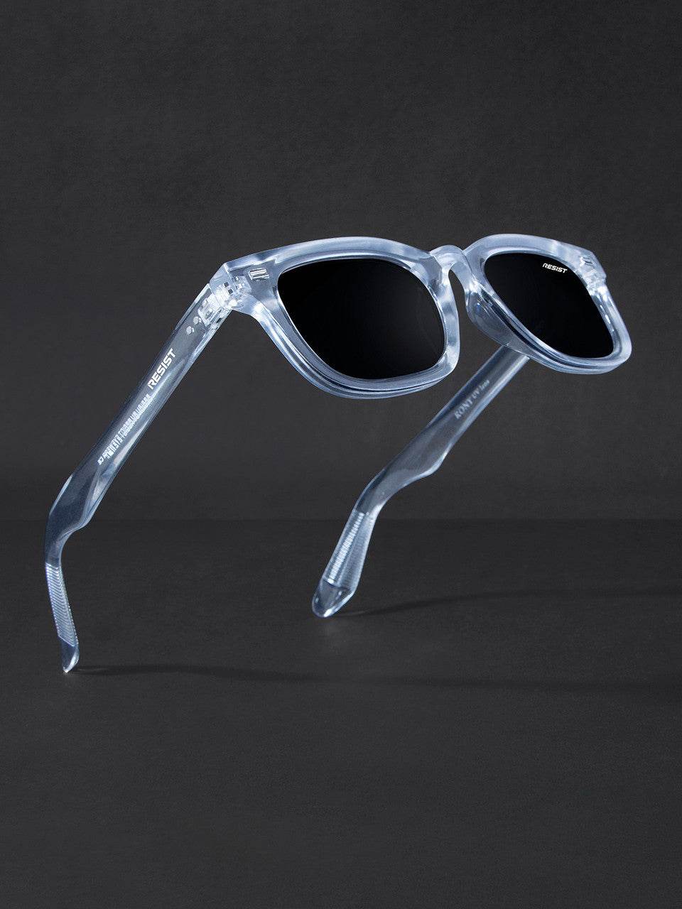 Classic Clear Black Wayfarer Sunglasses (55 mm) - Mens Attire