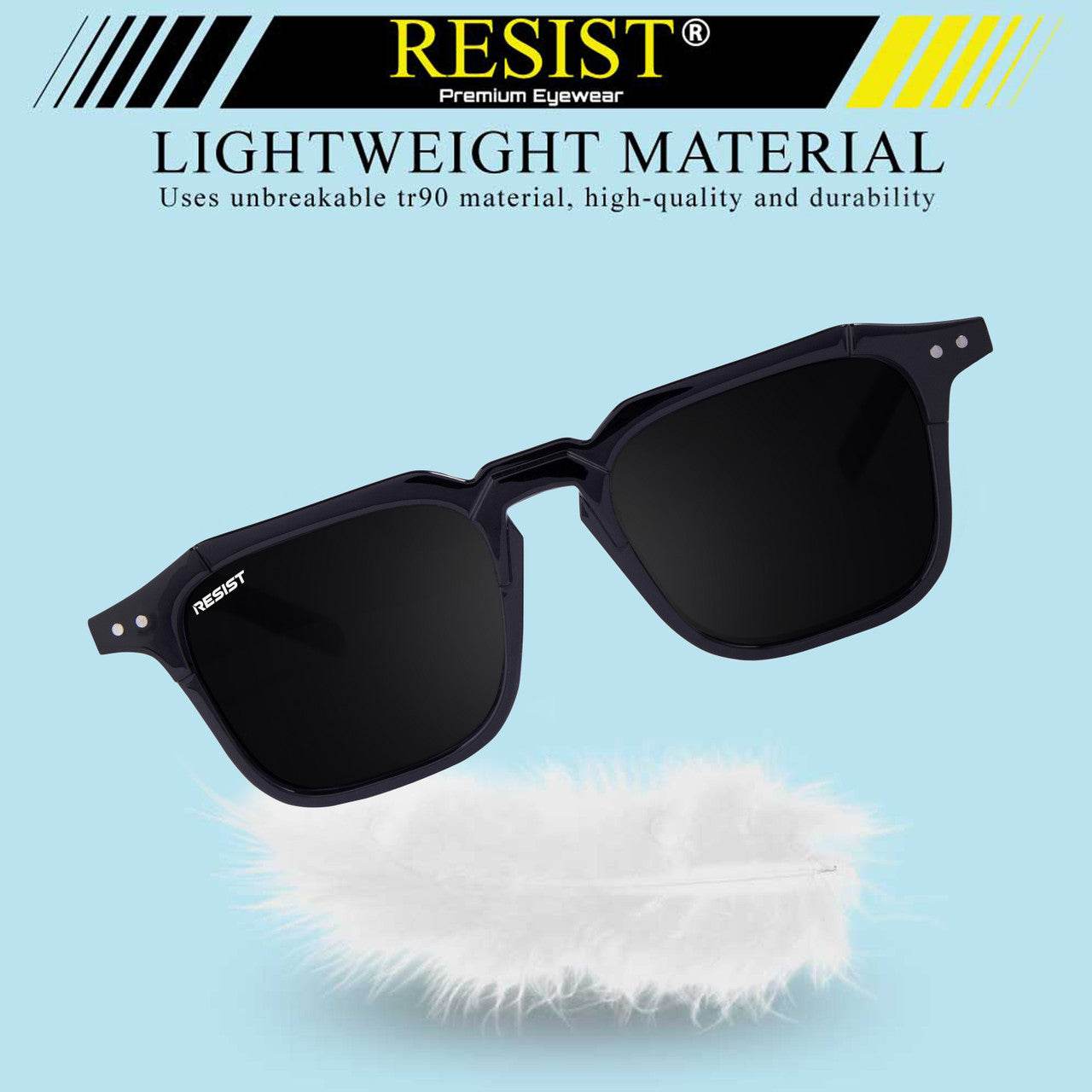 Classic Black Wayfarer Sunglasses (52 mm) - Mens Attire