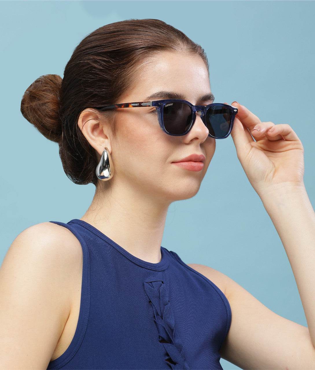 Classic Wayfarer Blue Tiger Sunglasses (58 mm) - Mens Attire