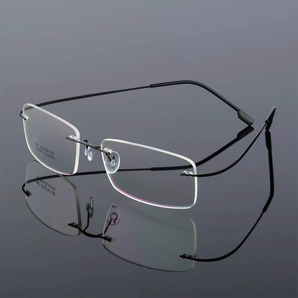Mens Attire Memory Titanium Eyeglasses for Men Lightweight Frames - Mens Attire