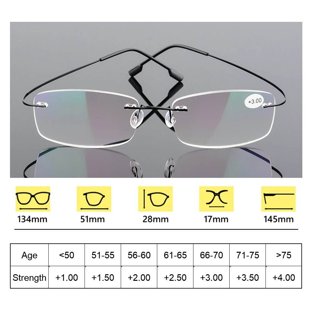 Mens Attire Memory Titanium Eyeglasses for Men Lightweight Frames - Mens Attire