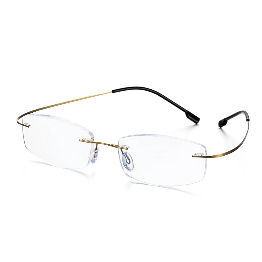 Mens Attire Memory Titanium Eyeglasses for Men Lightweight Frames - Mens Attire