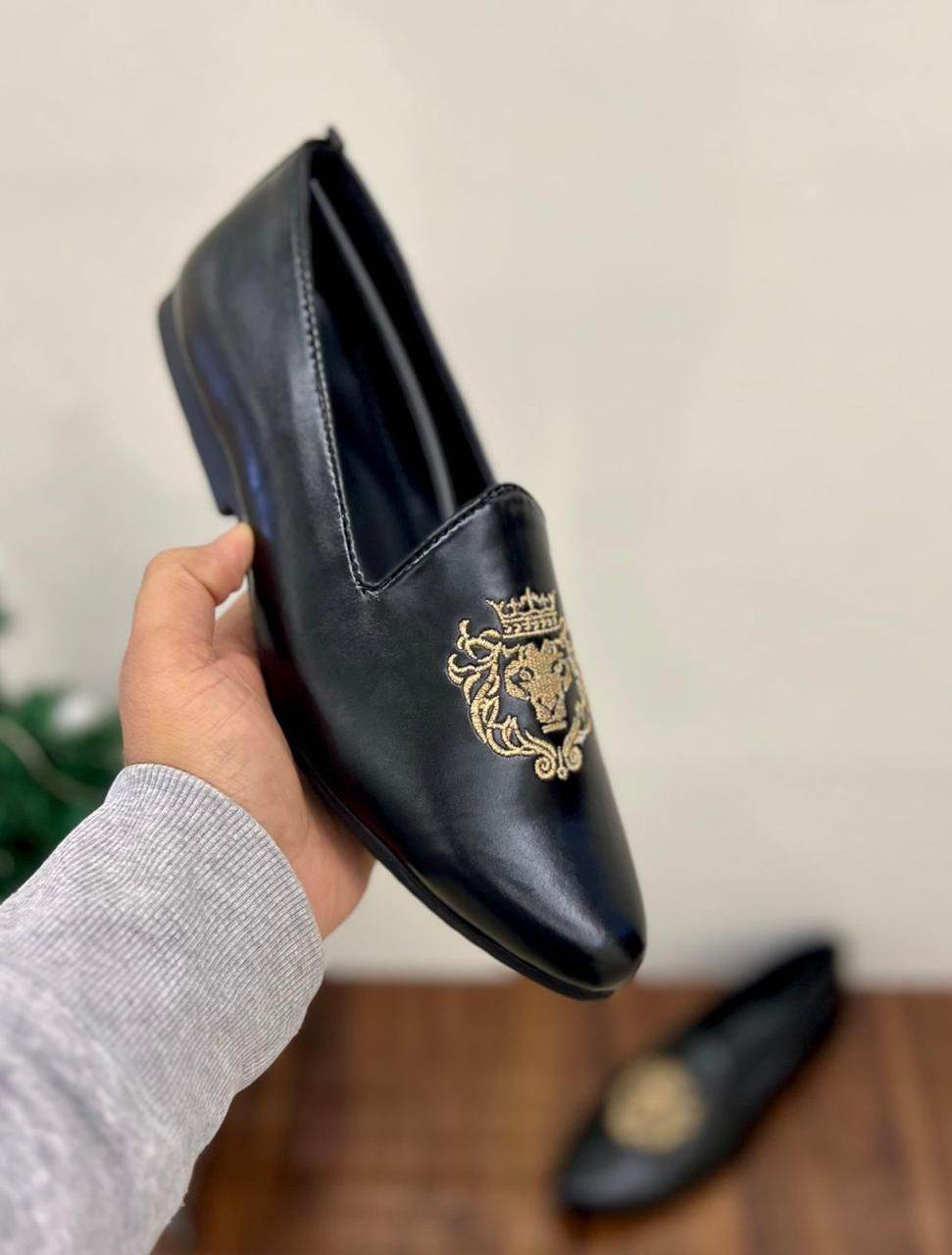 Mens Attire Men's Premium Slip On Shoes - Elegant Flat Shoes - Mens Attire