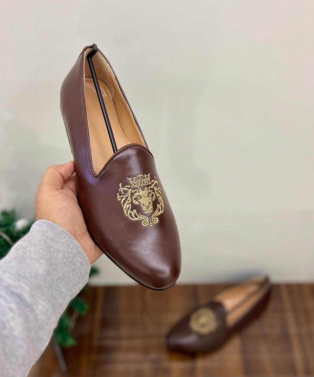 Mens Attire Men's Premium Slip On Shoes - Elegant Flat Shoes - Mens Attire