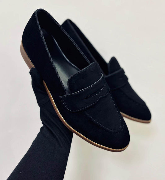 Men's Attire Men's Suede Slip-On Shoes - Casual Loafers 