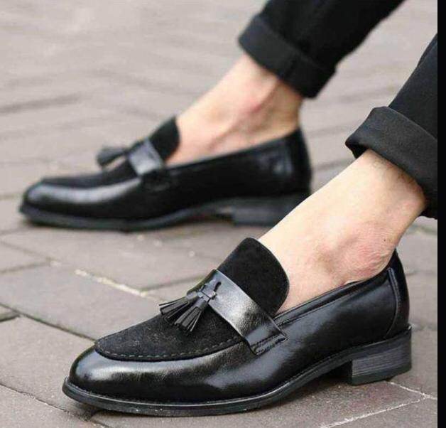 Mens Attire Men's Suede Tassel Loafers - Stylish & Comfortable - Mens Attire