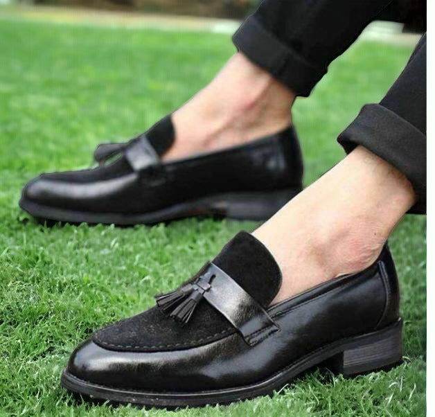Mens Attire Men's Suede Tassel Loafers - Stylish & Comfortable - Mens Attire