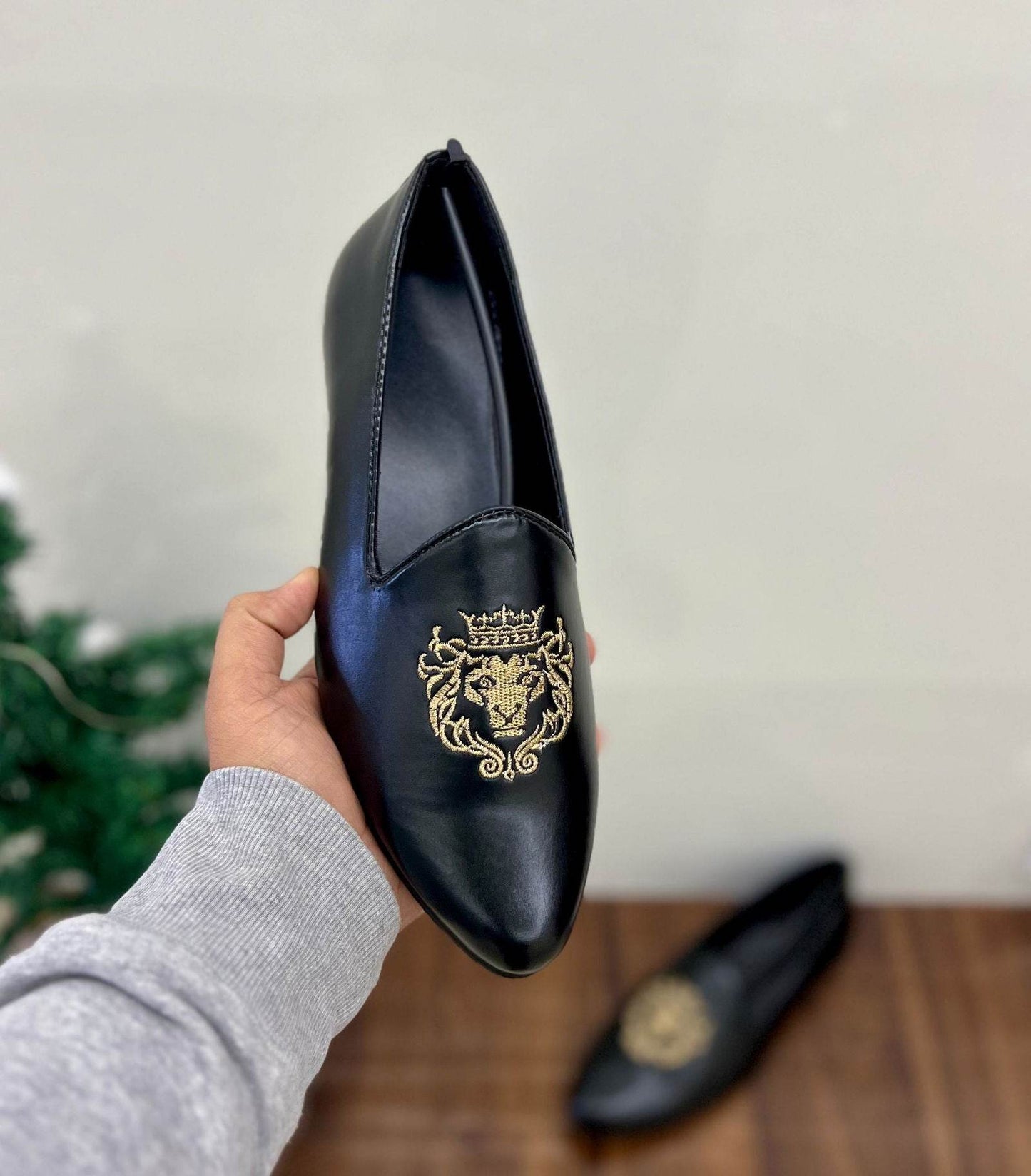 Mens Attire Men's Wedding Slip On Loafers - Elegant Brown - Mens Attire