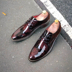 Mens Attire Men's World Map Lace Up Shoes - Stylish & Elegant - Mens Attire