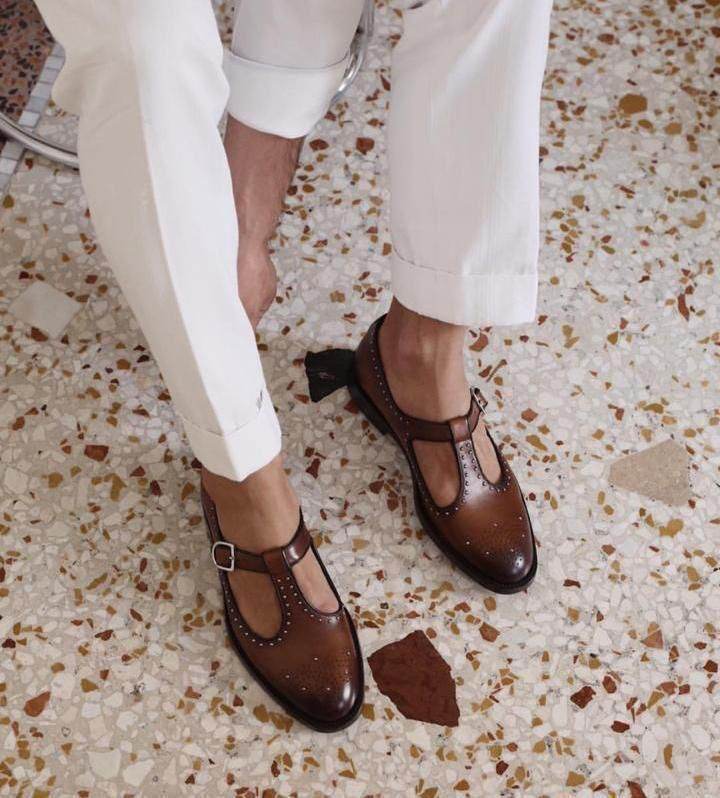 Mens Attire Peshawari Shoes for Men Wedding Brown - Mens Attire