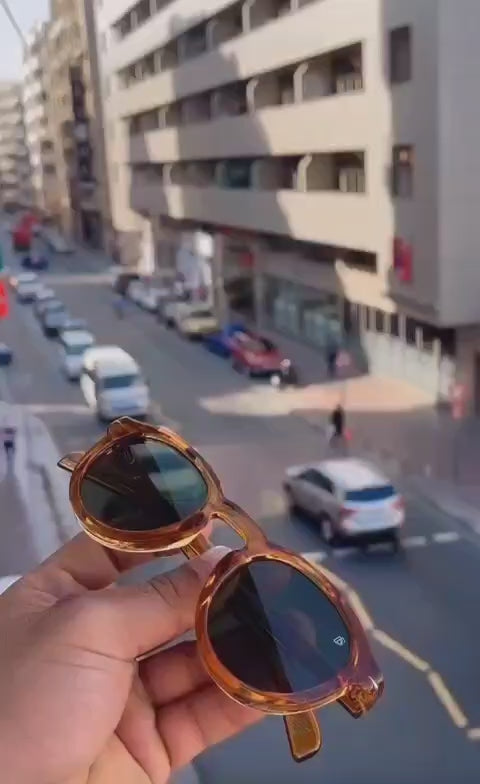 Tea Oval Green Sunglasses for Men -  Men's Attire