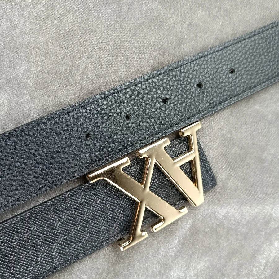 Men's Leather Pin Buckle Belt - Mens Attire