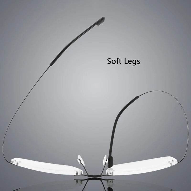 Mens Attire Rimless Glasses for Work - Lightweight Eyewear - Mens Attire