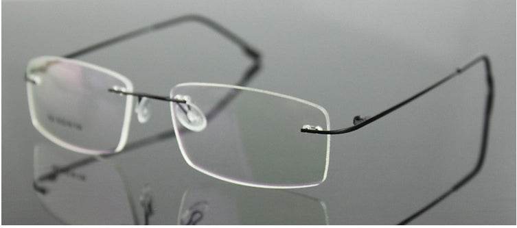 Mens Attire Rimless Titanium Eyeglasses for Men - Mens Attire