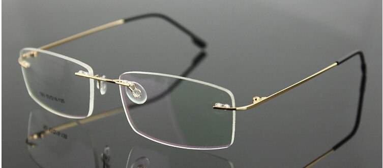 Mens Attire Rimless Titanium Eyeglasses for Men - Mens Attire