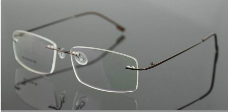 Mens Attire Rimless Titanium Eyeglasses for Men - Mens Attire