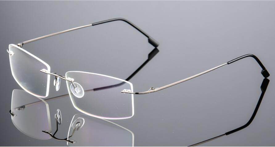 Mens Attire Rimless Titanium Eyeglasses for Men - Mens Attire