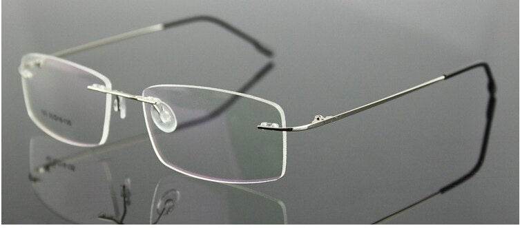 Mens Attire Rimless Titanium Eyeglasses for Men - Mens Attire