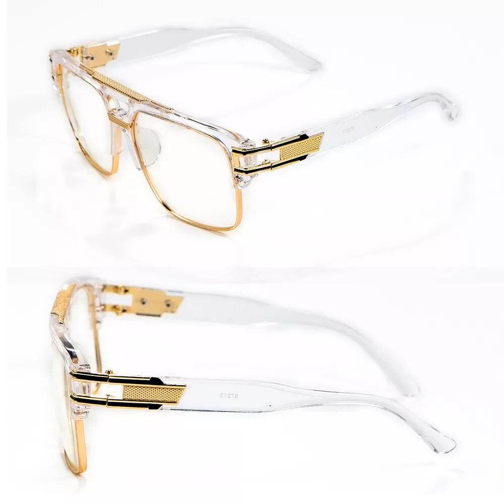 Geometric Oversize Eyeglasses - Mens Attire