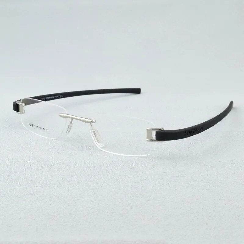 Mens Attire Lightweight Rimless Eyewear Glasses - Mens Attire
