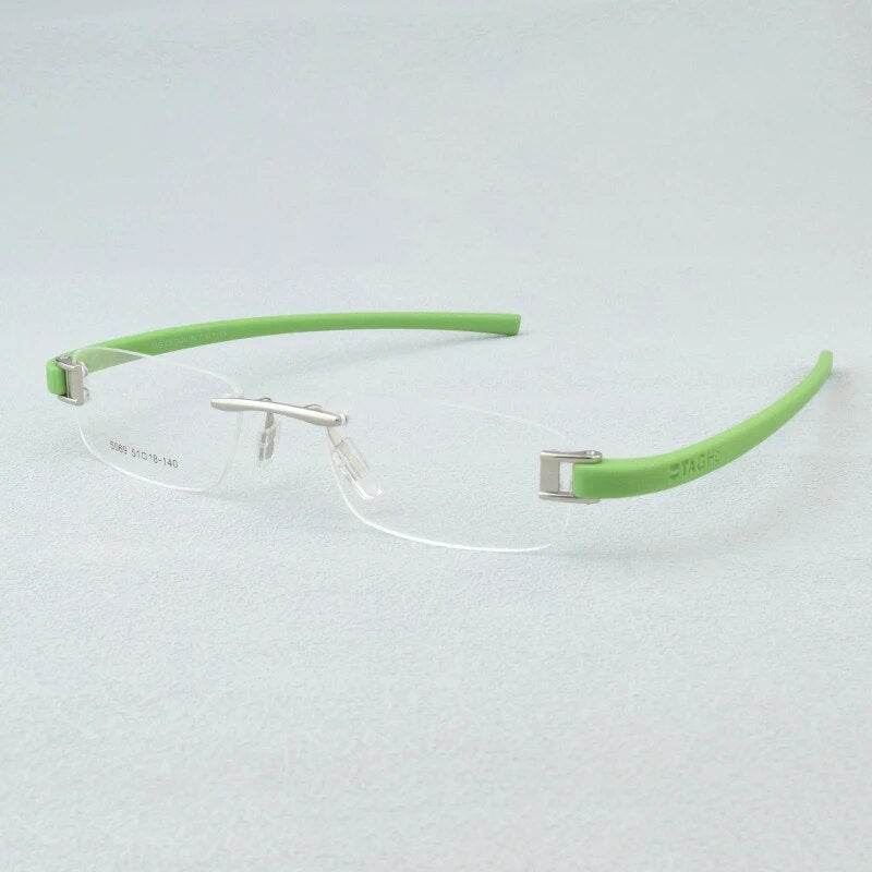 Mens Attire Lightweight Rimless Eyewear Glasses - Mens Attire