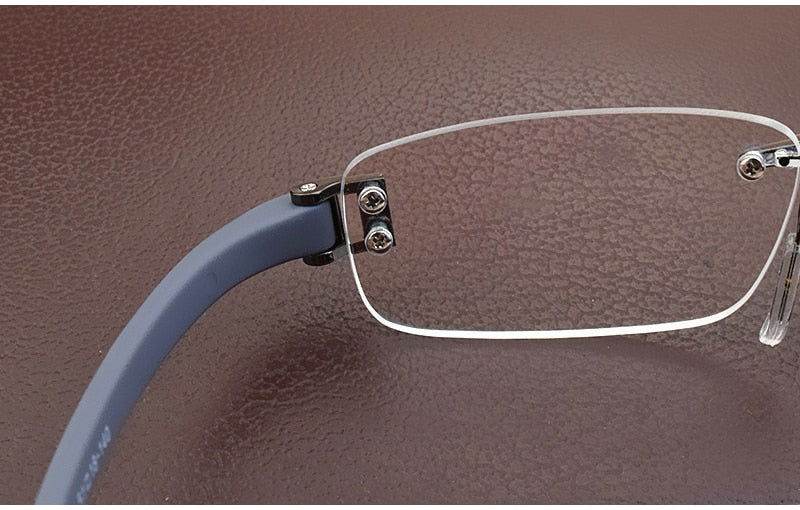 Mens Attire Lightweight Rimless Eyewear Glasses - Mens Attire