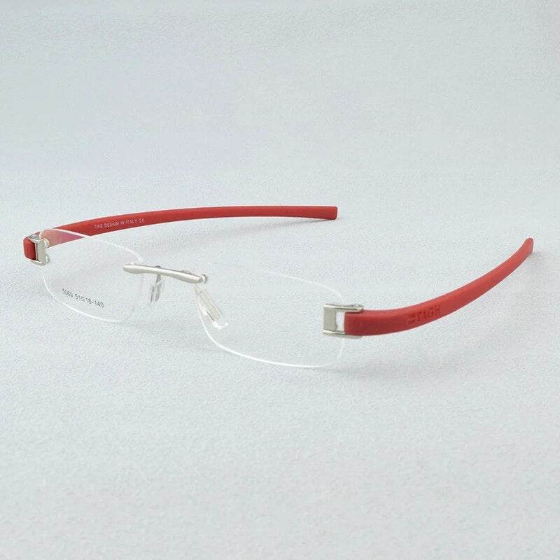 Mens Attire Lightweight Rimless Eyewear Glasses - Mens Attire