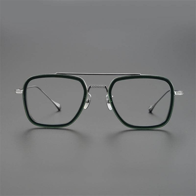 Tony Stark Inspired Square Eyeglasses - Mens Attire