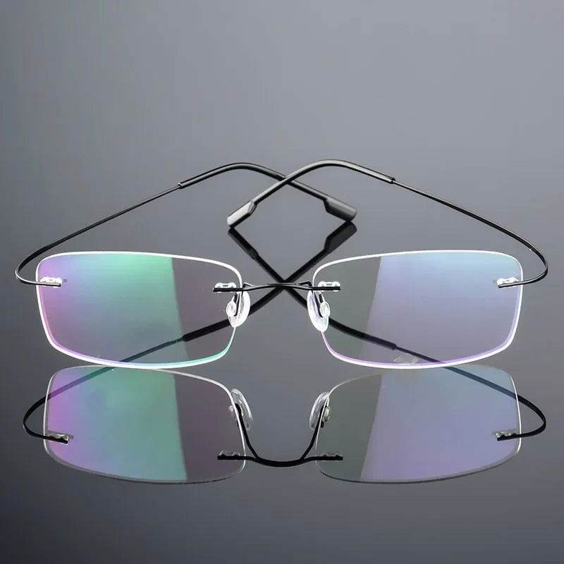 Mens Attire Ultra Light Titanium Eyeglasses for Women - Mens Attire