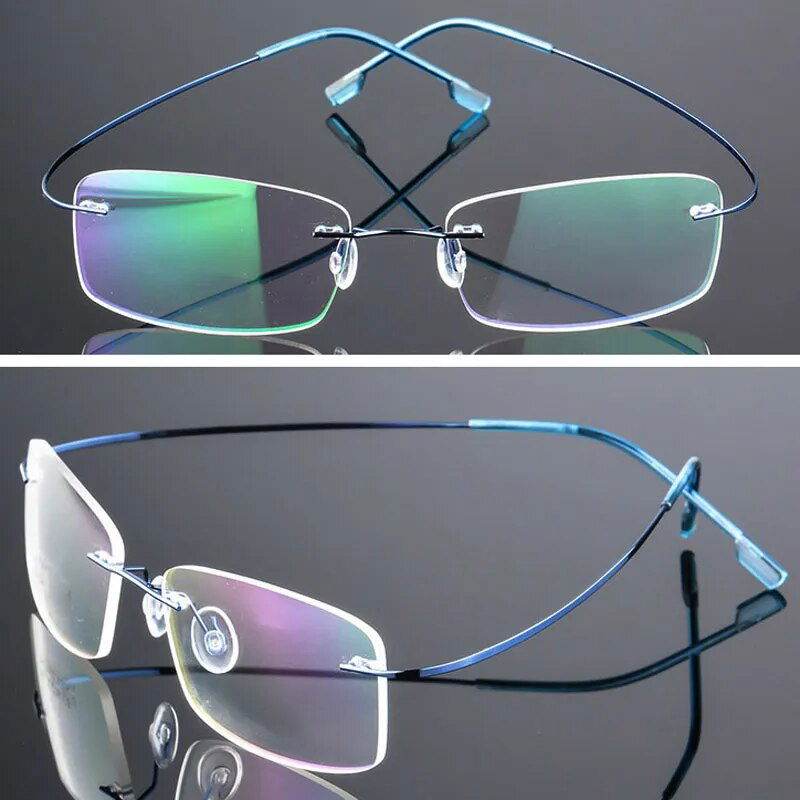 Mens Attire Ultra Light Titanium Eyeglasses for Women - Mens Attire