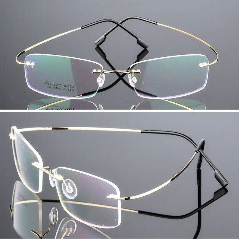 Mens Attire Ultra Light Titanium Eyeglasses for Women - Mens Attire