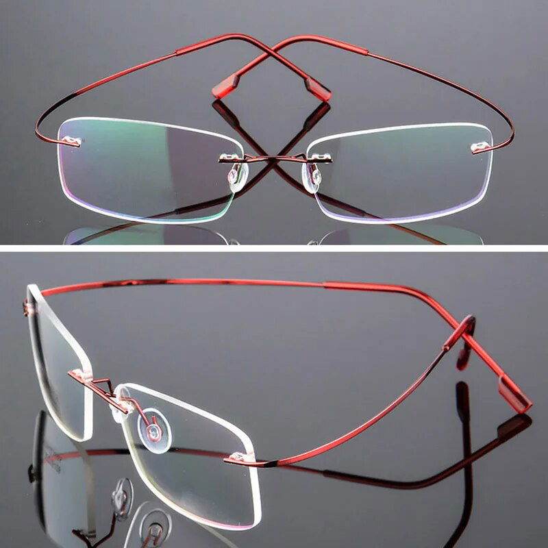 Mens Attire Ultra Light Titanium Eyeglasses for Women - Mens Attire