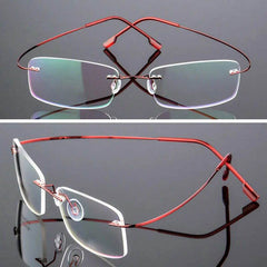Mens Attire Ultra Light Titanium Eyeglasses for Women - Mens Attire