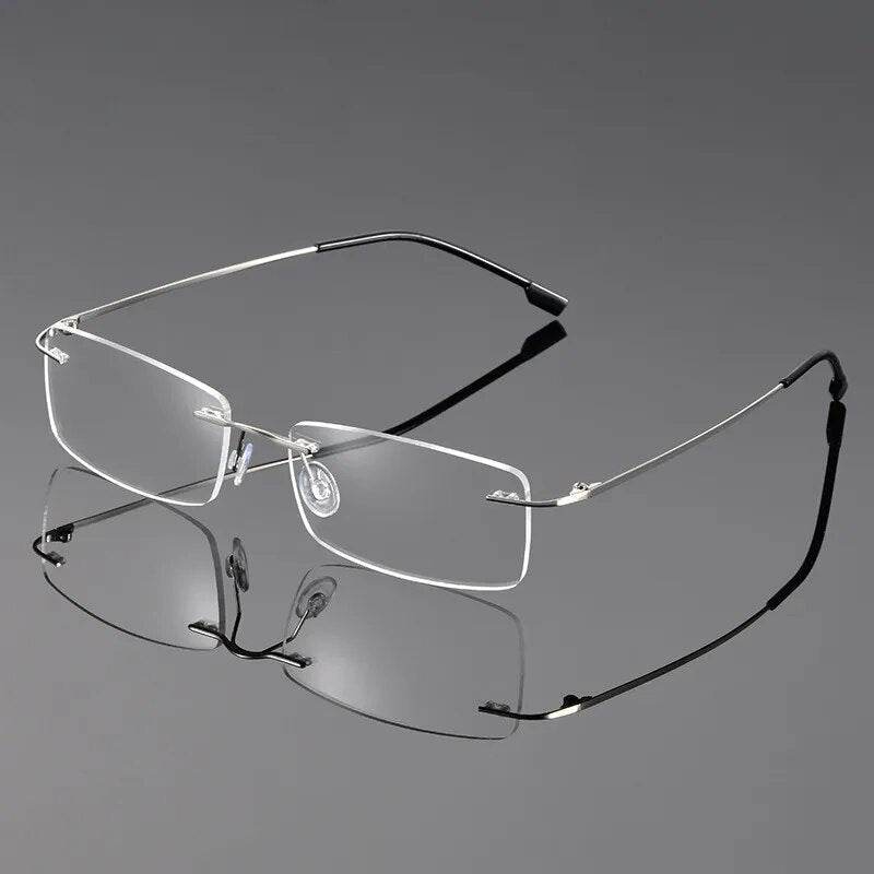 Mens Attire Ultra Light Titanium Eyeglasses for Women - Mens Attire