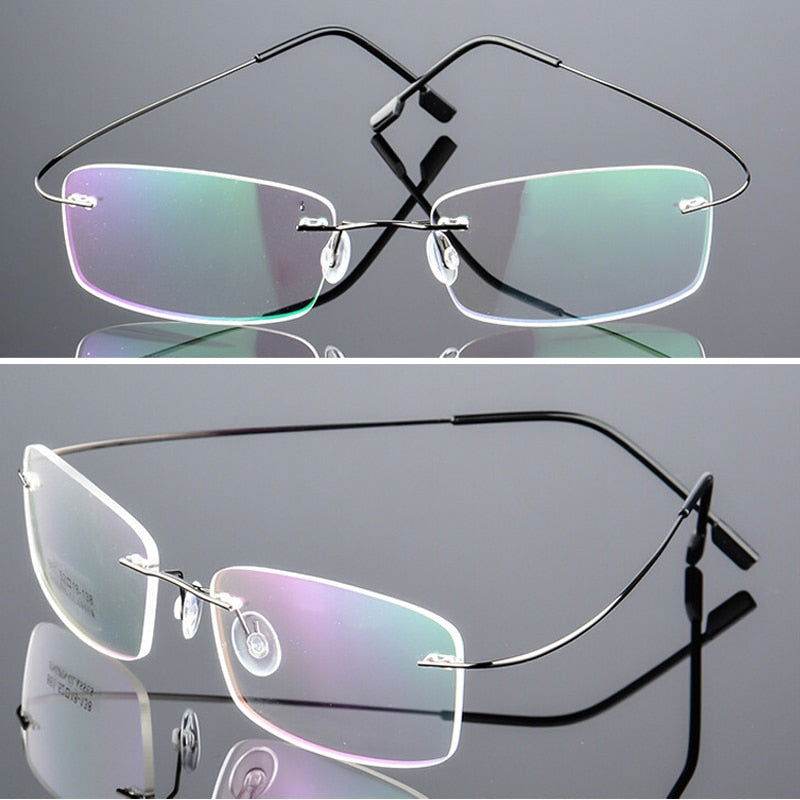 Mens Attire Ultra Light Titanium Eyeglasses for Women - Mens Attire