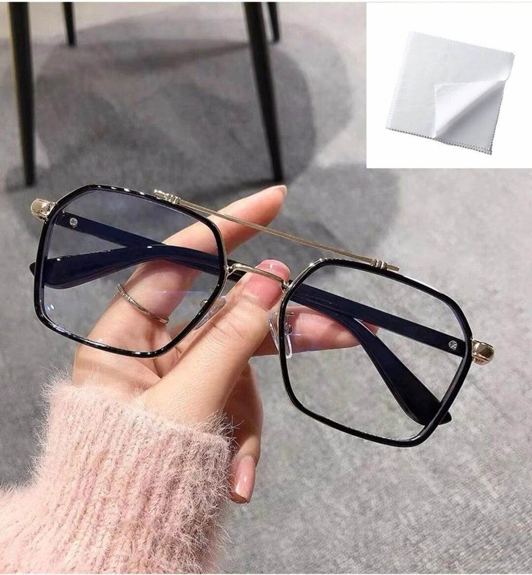 Mens Attire Unisex Blue Light Blocking Glasses Clear Frame - Mens Attire