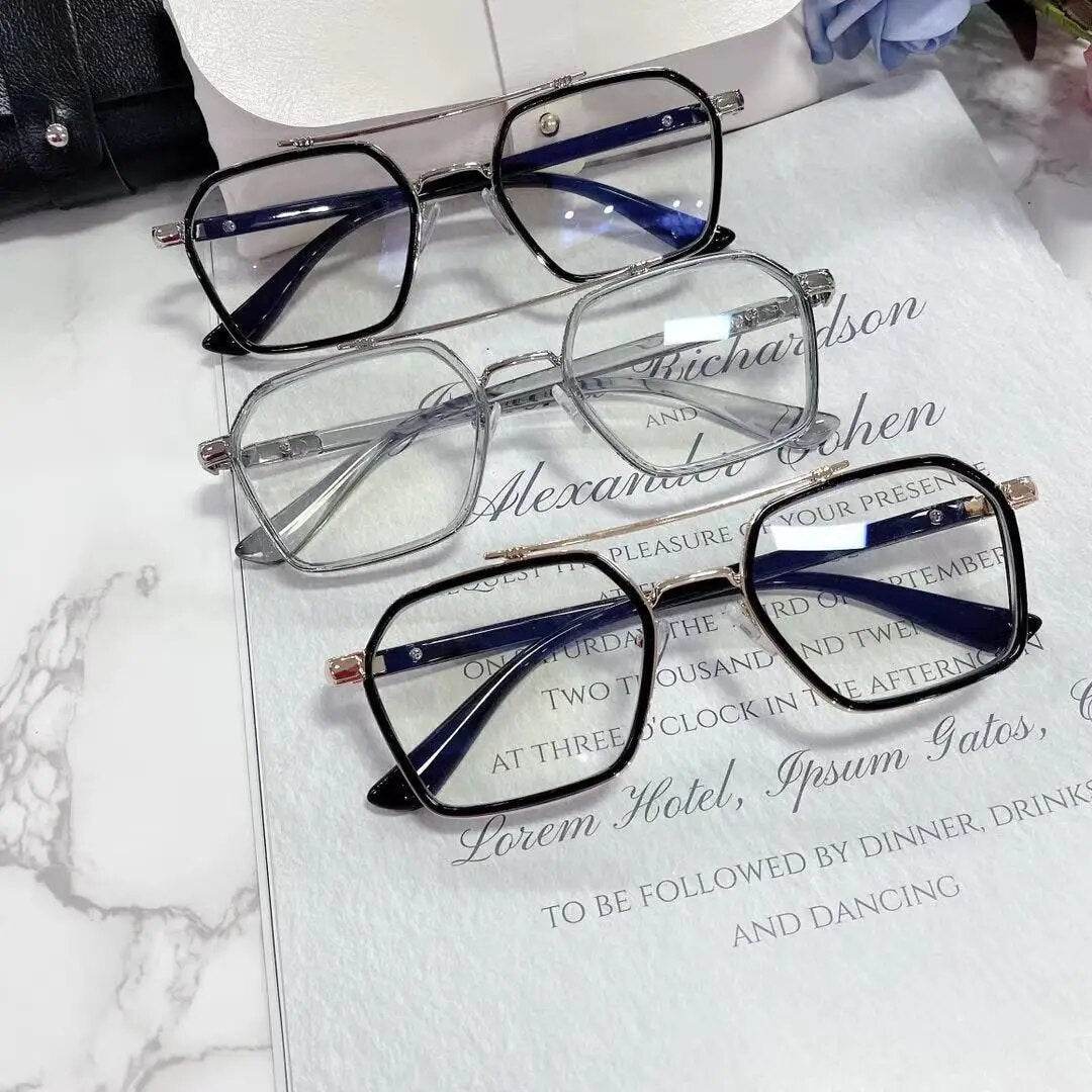 Mens Attire Unisex Blue Light Blocking Glasses Clear Frame - Mens Attire