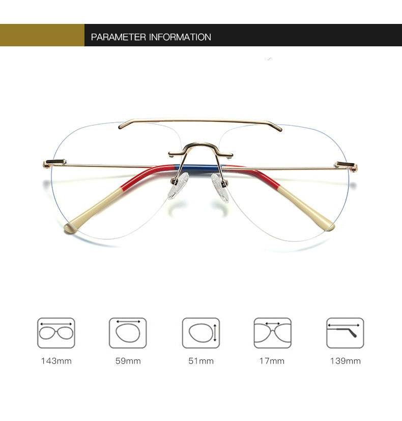 Mens Attire Pilot Lightweight Prescription Glasses - Mens Attire