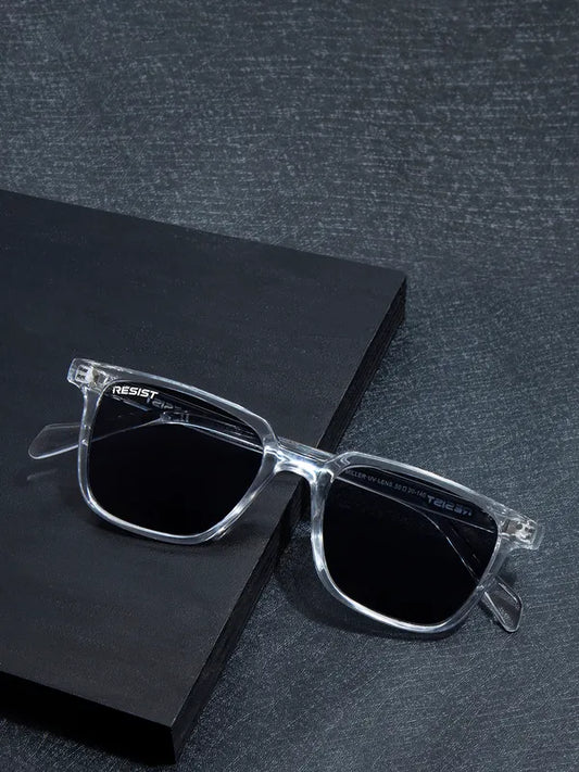 UV Protected White & Black UV protected sunglasses