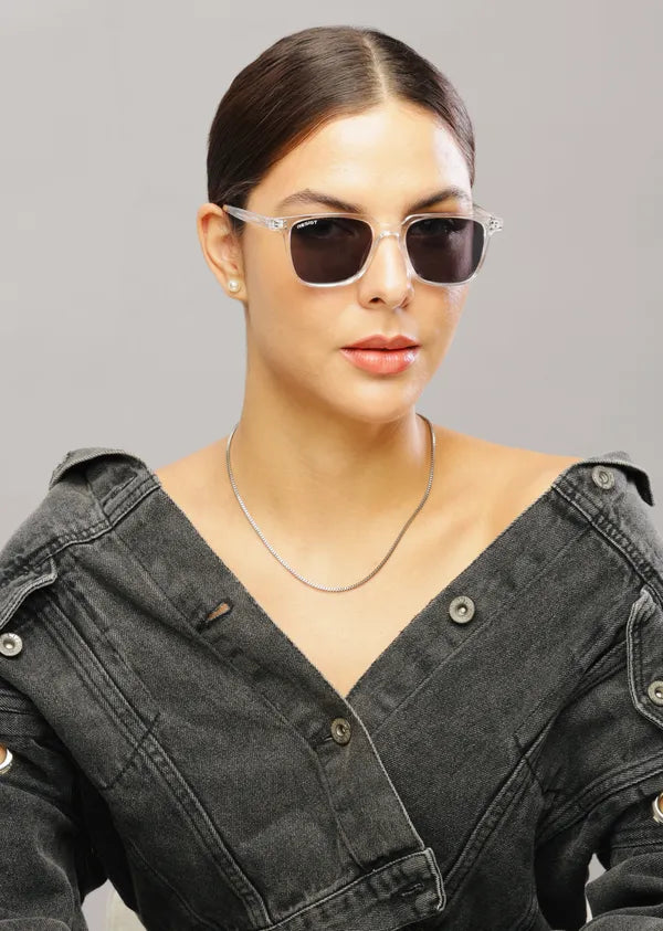 UV Protected White & Black UV protected sunglasses